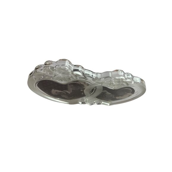 Monet Frame Double Heart Roses Frosted Glass Interwoven Hearts - Picture 4 of 6